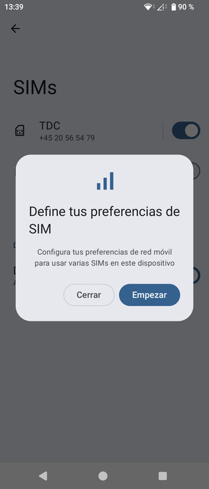 Seleccione Empezar