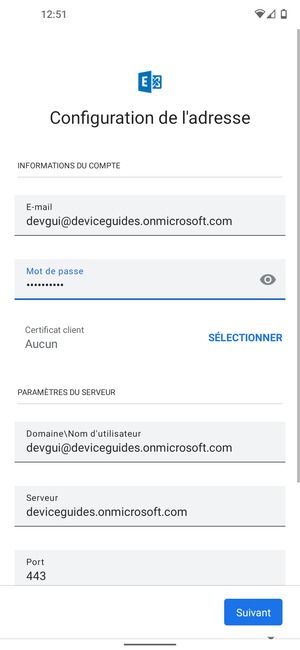 Saisissez votre mot de passe