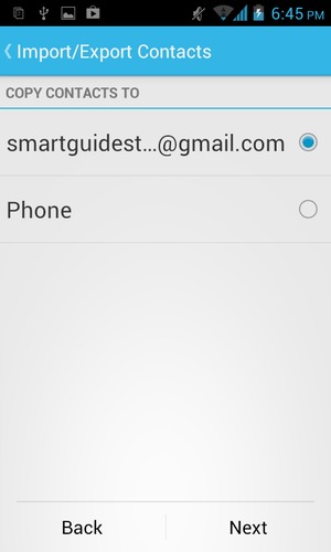 Select your Google account and select Next