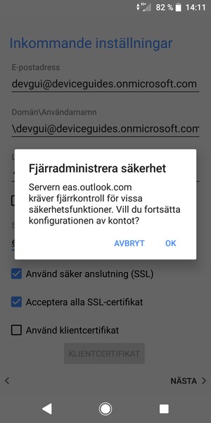 Välj OK
