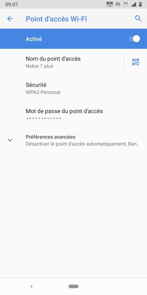 Votre téléphone est maintenant configuré pour être utilisé comme modem
