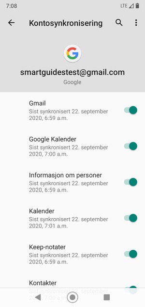 Velg menyknappen