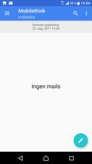 Din konto er klar til brug