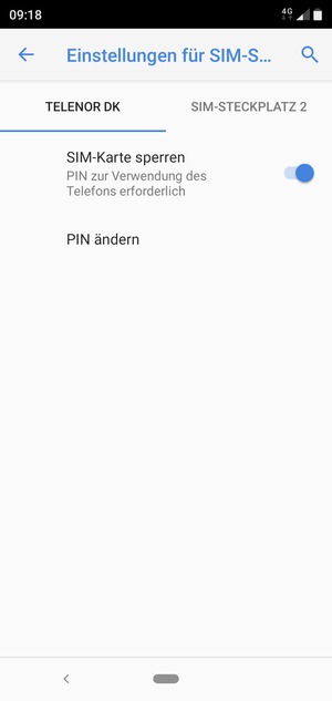 Wählen Sie Public und PIN ändern