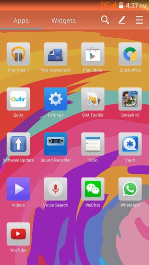 Scroll to and select Settings