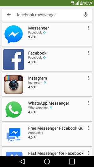 Select the app