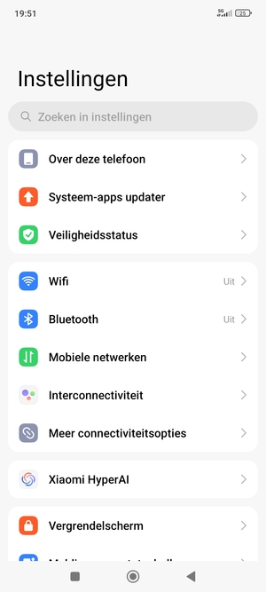 Selecteer Mobiele netwerken