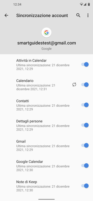 Seleziona il tasto Menu
