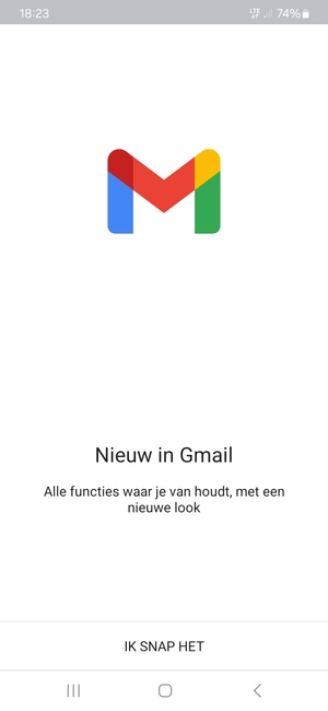 Selecteer IK SNAP HET
