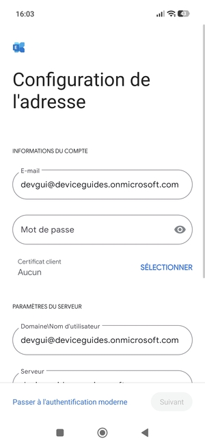 Saisissez votre mot de passe