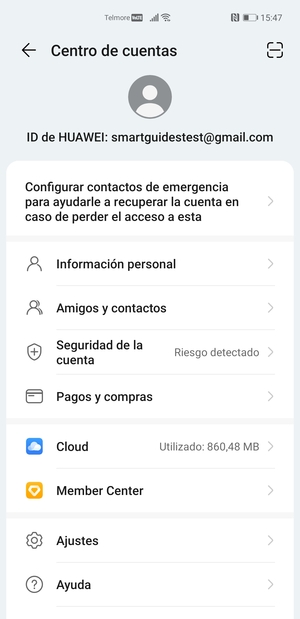 Seleccione Cloud