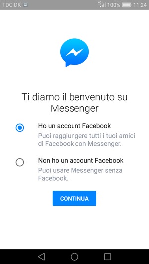 L'app è pronta per l'uso