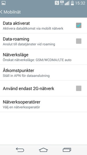 Välj Åtkomstpunkter