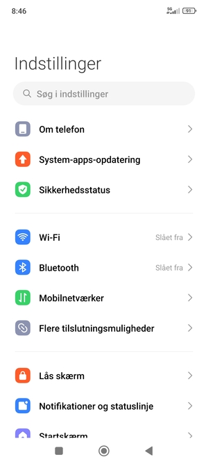 Vælg Mobilnetværker