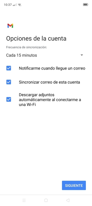 Seleccione SIGUIENTE