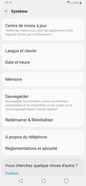 Sélectionnez Centre de mises à jour
