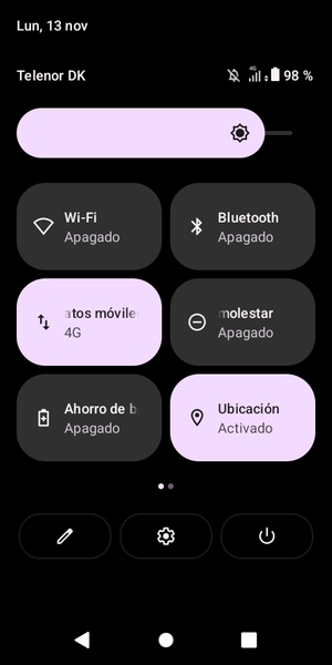 Desactive Ubicación