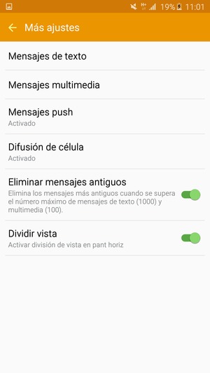 Seleccione Mensajes de texto