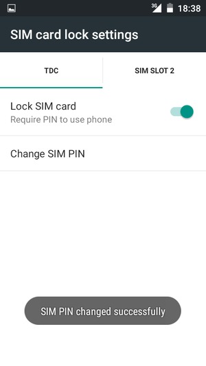 Your SIM PIN has been changed