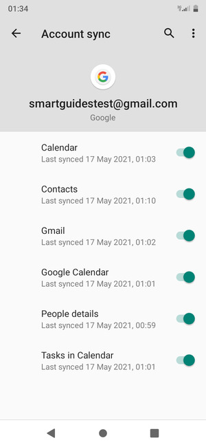 Make sure Contacts is selected and select the Menu button