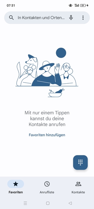 Wählen Sie die Menü-Taste