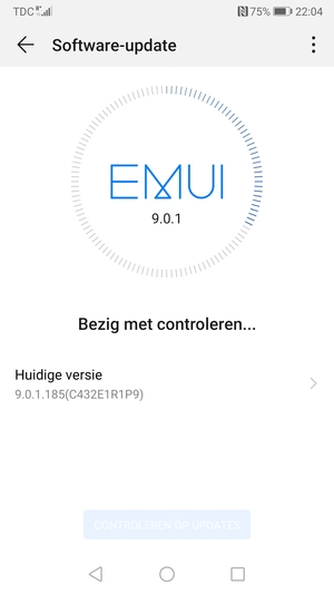 Wacht tot de zoekopdracht beëindigd is