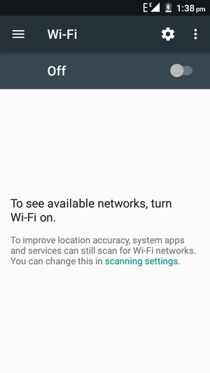 Turn Wi-Fi on