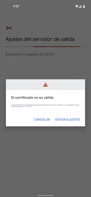 Seleccione EDITAR AJUSTES
