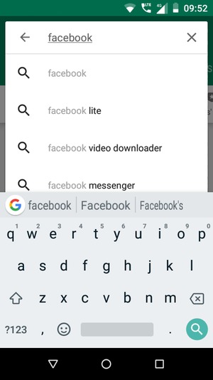 Enter the app name and select Search