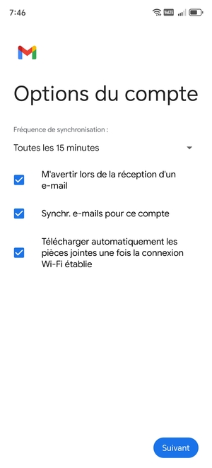 Sélectionnez Suivant
