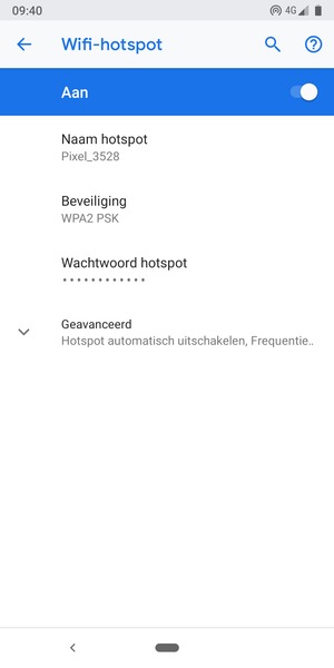 Uw telefoon is nu geïnstalleerd voor gebruik als modem