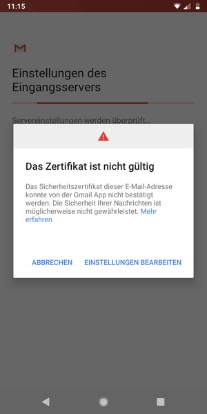 Wählen Sie EINSTELLUNGEN BEARBEITEN