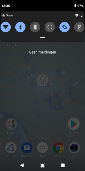 Schuif naar beneden in het bovenste menu opnieuw