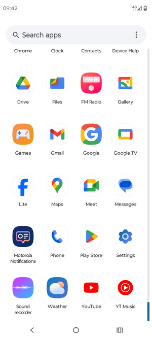 Scroll to and select Settings