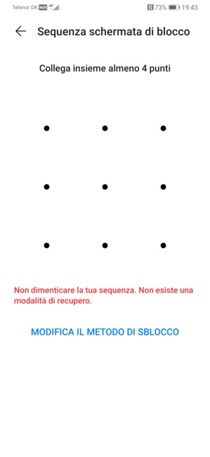 Disegna una sequenza di sblocco