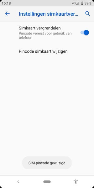 Uw SIM-pincode is gewijzigd