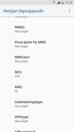 Bla ned og skriv inn MMS-informasjon
