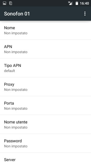 Inserisci informazioni MMS