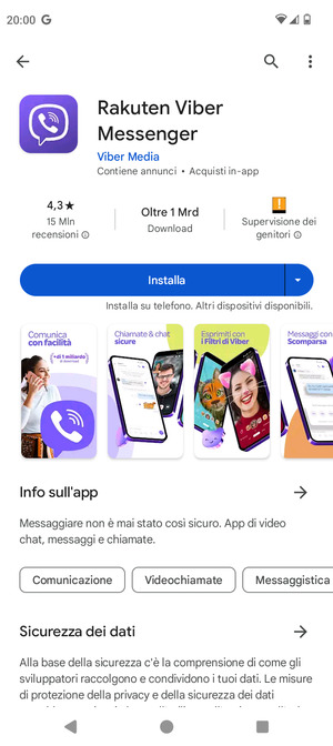 Seleziona Installa