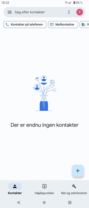Vælg Ret og administrer
