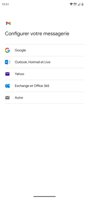 Sélectionnez Exchange et Office 365