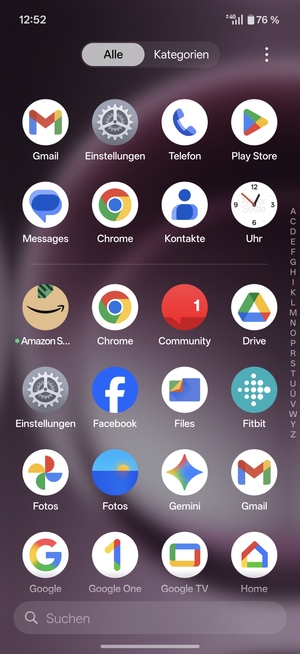 Wählen Sie Einstellungen