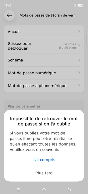 Sélectionnez J'ai compris