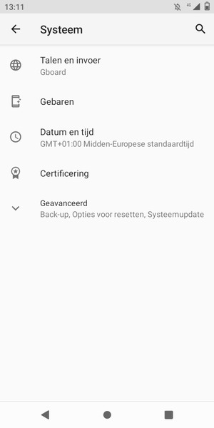Selecteer Geavanceerd