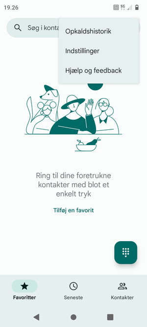 Vælg Indstillinger
