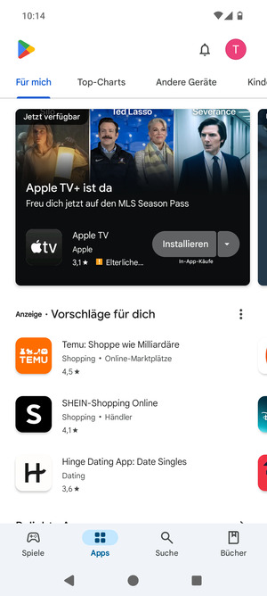 Wählen Sie Suche