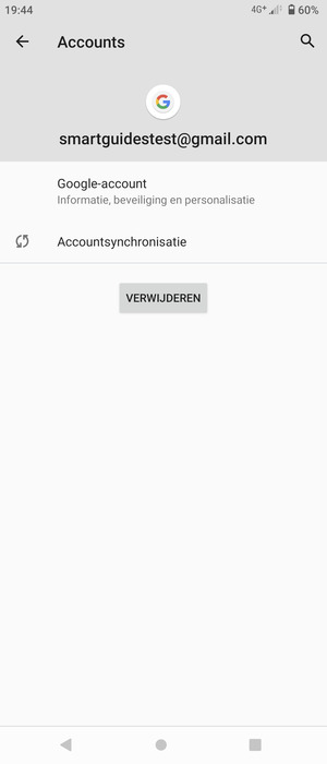 Selecteer Accountsynchronisatie