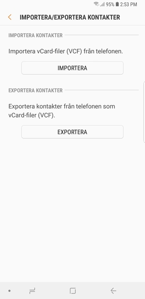Välj IMPORTERA