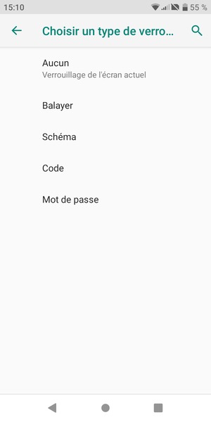 Sélectionnez Schéma