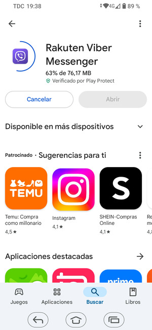 Espere a que el proceso de instalación finalice